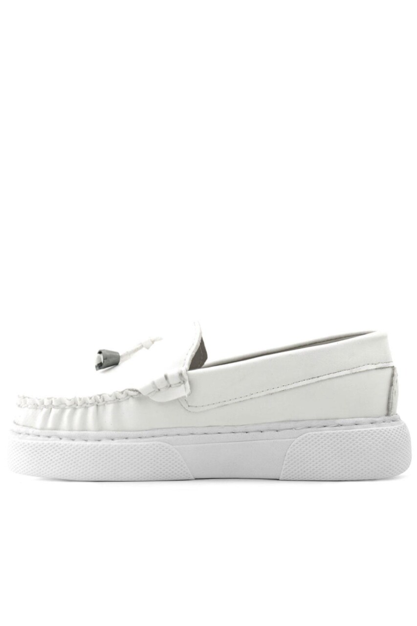 Rakerplus Beyaz Cilt Ekstra Hafif Çocuk Makosen Ayakkabı - 5