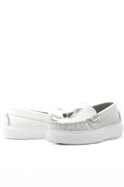 Rakerplus Beyaz Cilt Ekstra Hafif Çocuk Makosen Ayakkabı - 8