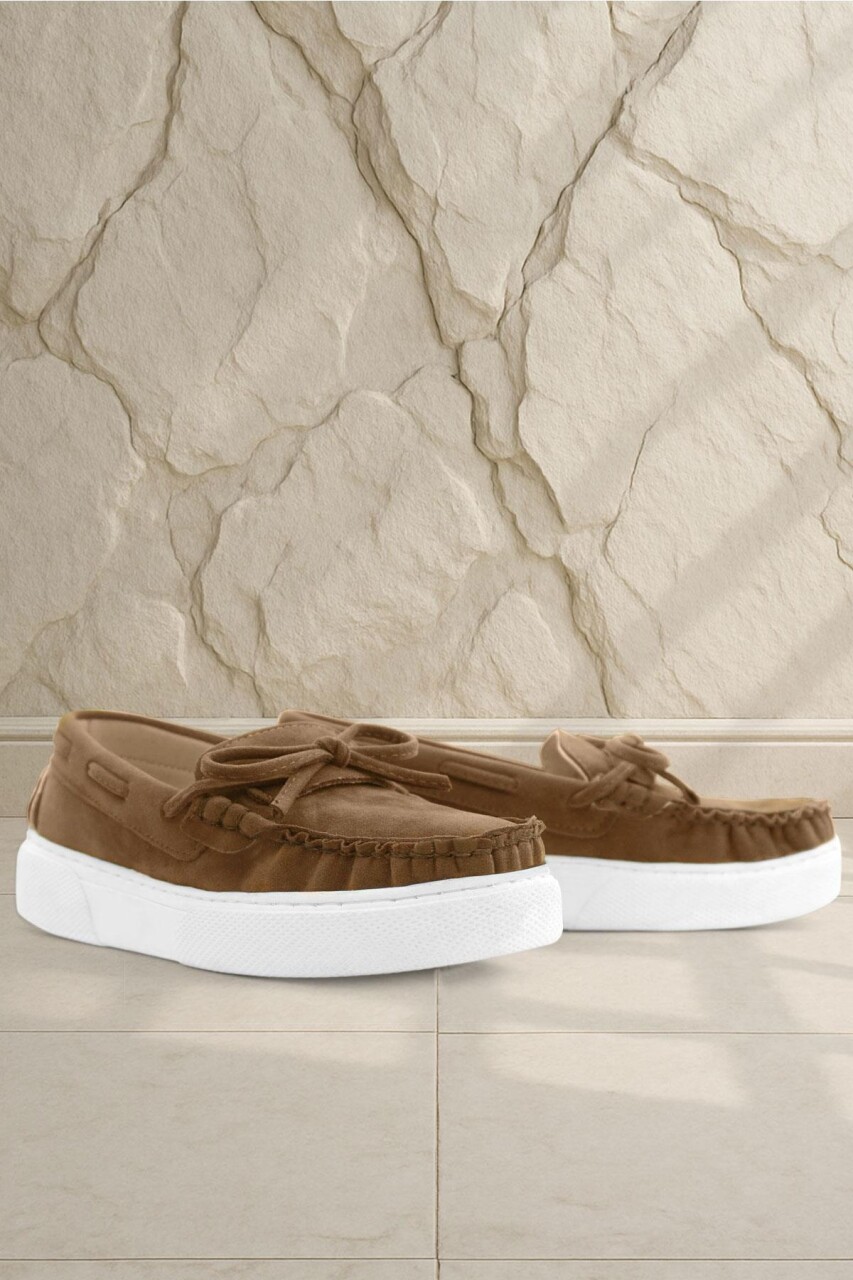 Rakerplus Taba Ekstra Hafif Çocuk Günlük Makosen Ayakkabı - 1