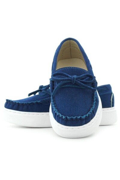 Rakerplus Saks Mavi Ekstra Hafif Çocuk Günlük Makosen Ayakkabı - 9