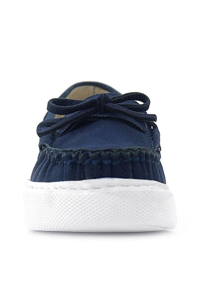 Rakerplus Lacivert Süet Ekstra Hafif Çocuk Makosen Ayakkabı - 4