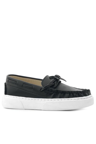 Rakerplus Siyah Cilt Ekstra Hafif Çocuk Makosen Ayakkabı - 2