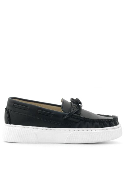 Rakerplus Siyah Cilt Ekstra Hafif Çocuk Makosen Ayakkabı - 3