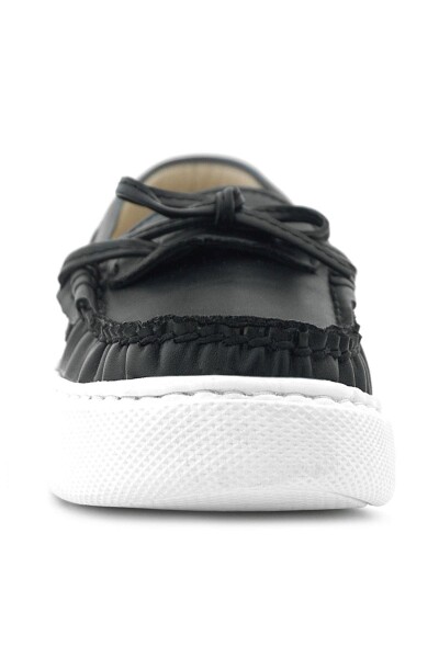 Rakerplus Siyah Cilt Ekstra Hafif Çocuk Makosen Ayakkabı - 4