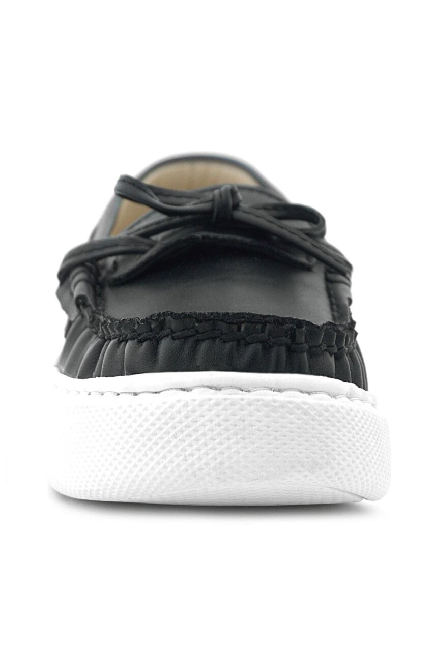 Rakerplus Siyah Cilt Ekstra Hafif Çocuk Makosen Ayakkabı - 4