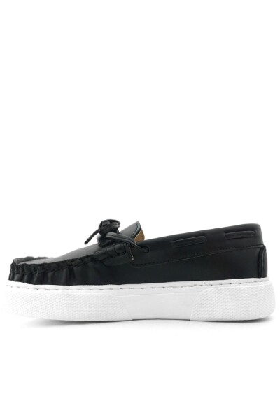 Rakerplus Siyah Cilt Ekstra Hafif Çocuk Makosen Ayakkabı - 5