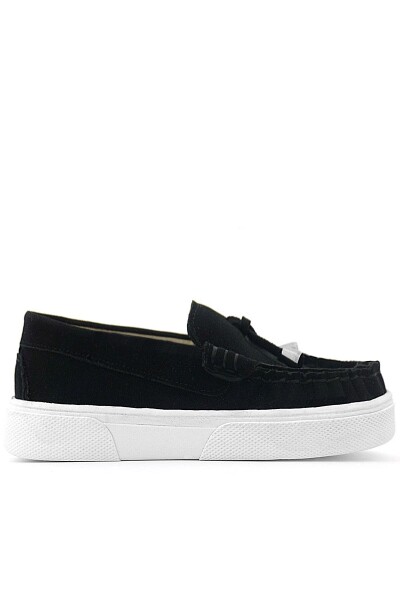 Rakerplus Siyah Süet Ekstra Hafif Çocuk Makosen Ayakkabı - 3