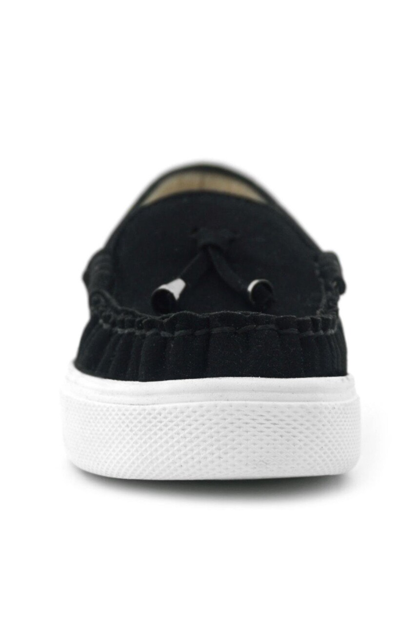 Rakerplus Siyah Süet Ekstra Hafif Çocuk Makosen Ayakkabı - 4