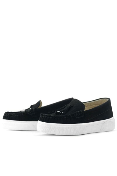 Rakerplus Siyah Süet Ekstra Hafif Çocuk Makosen Ayakkabı - 6