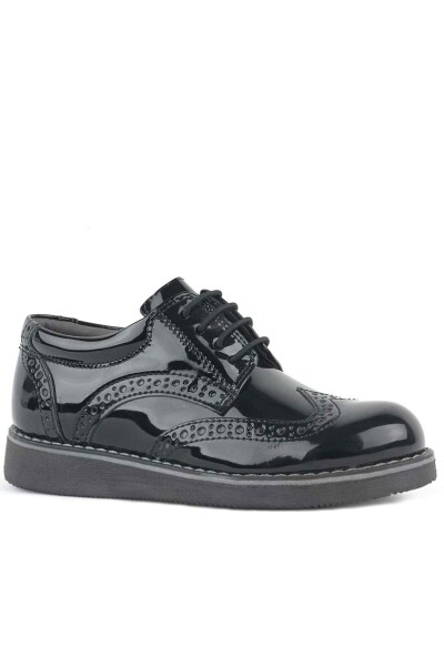 Rakerplus Hidra Siyah Rugan Lastik Bağcıklı Erkek Çocuk Klasik Ayakkabı - 18