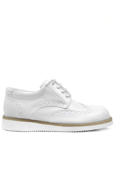 Rakerplus Hidra Beyaz Rugan Bağcıklı Erkek Çocuk Ayakkabı - 2