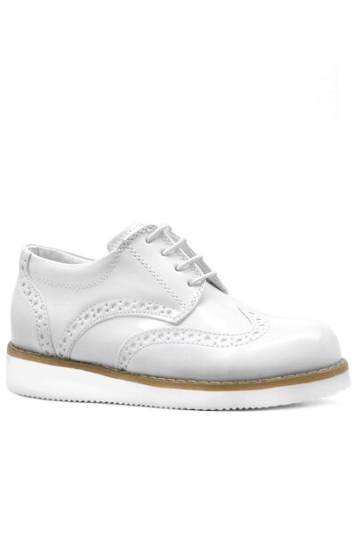 Rakerplus Hidra Beyaz Rugan Bağcıklı Erkek Çocuk Ayakkabı - 15
