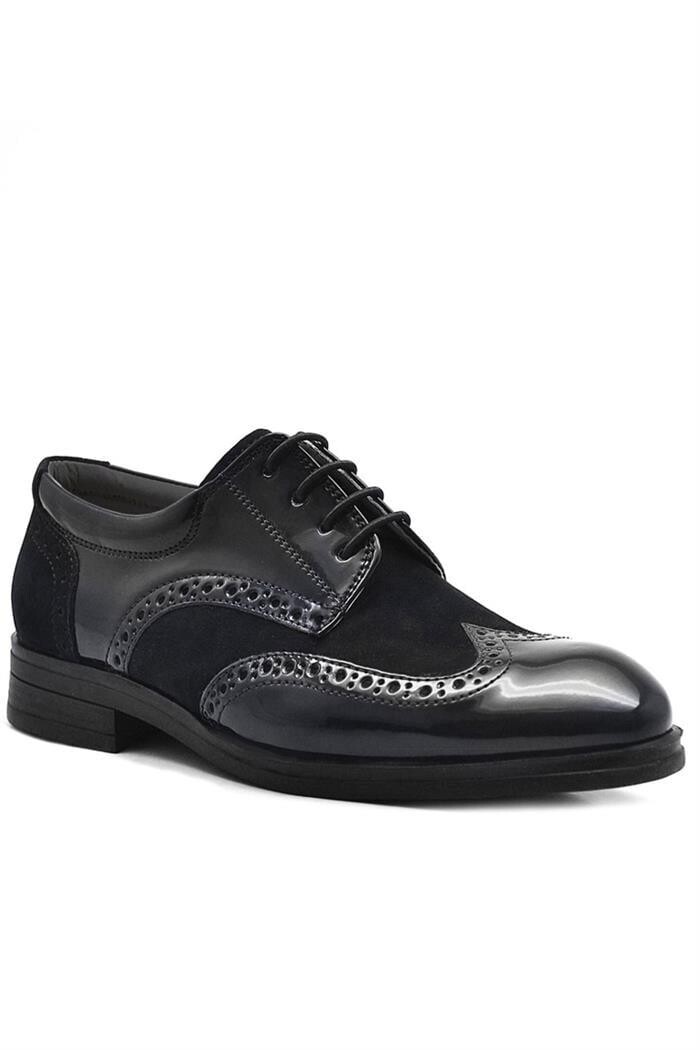 Rakerplus Titan Siyah Rugan Süet Klasik Erkek Çocuk Ayakkabı - 1