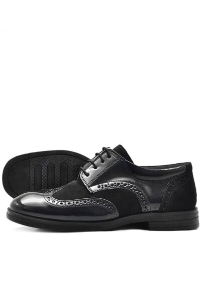 Rakerplus Titan Siyah Rugan Süet Klasik Erkek Çocuk Ayakkabı - 3