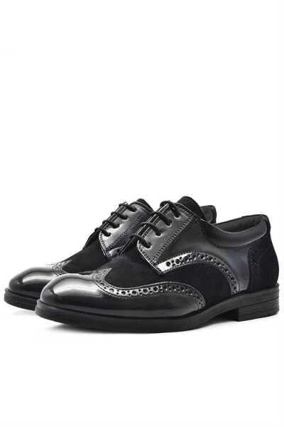 Rakerplus Titan Siyah Rugan Süet Klasik Erkek Çocuk Ayakkabı - 4