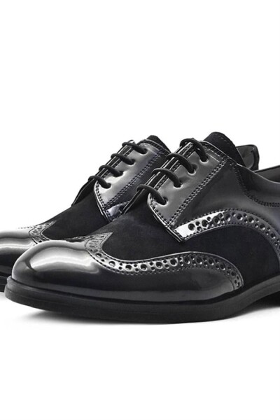 Rakerplus Titan Siyah Rugan Süet Klasik Erkek Çocuk Ayakkabı - 5