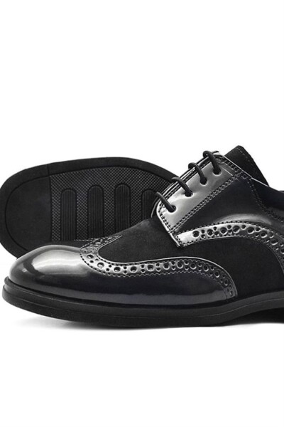 Rakerplus Titan Siyah Rugan Süet Klasik Erkek Çocuk Ayakkabı - 6