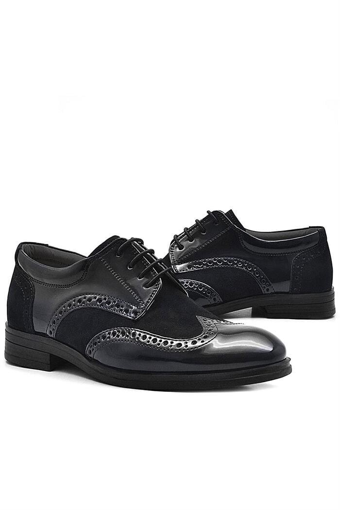 Rakerplus Titan Siyah Rugan Süet Klasik Erkek Çocuk Ayakkabı - 7