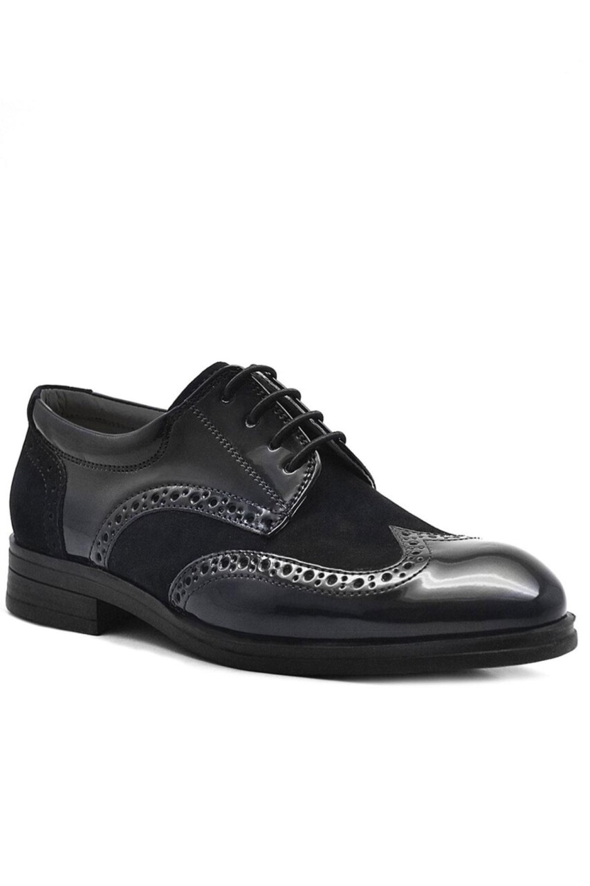 Rakerplus Titan Siyah Rugan Süet Klasik Erkek Çocuk Ayakkabı - 8