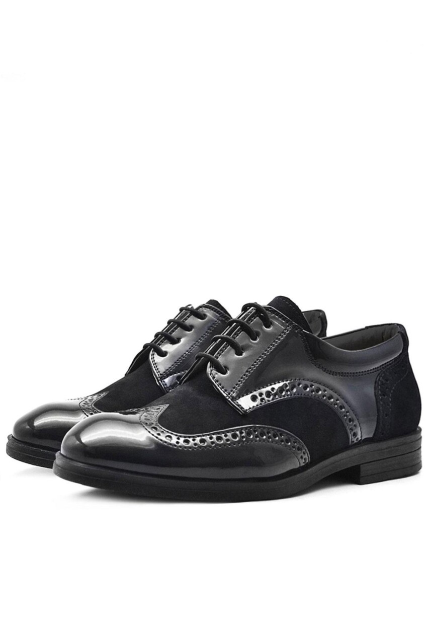 Rakerplus Titan Siyah Rugan Süet Klasik Erkek Çocuk Ayakkabı - 10