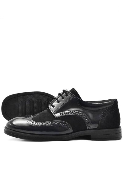 Rakerplus Titan Siyah Rugan Süet Klasik Erkek Çocuk Ayakkabı - 11