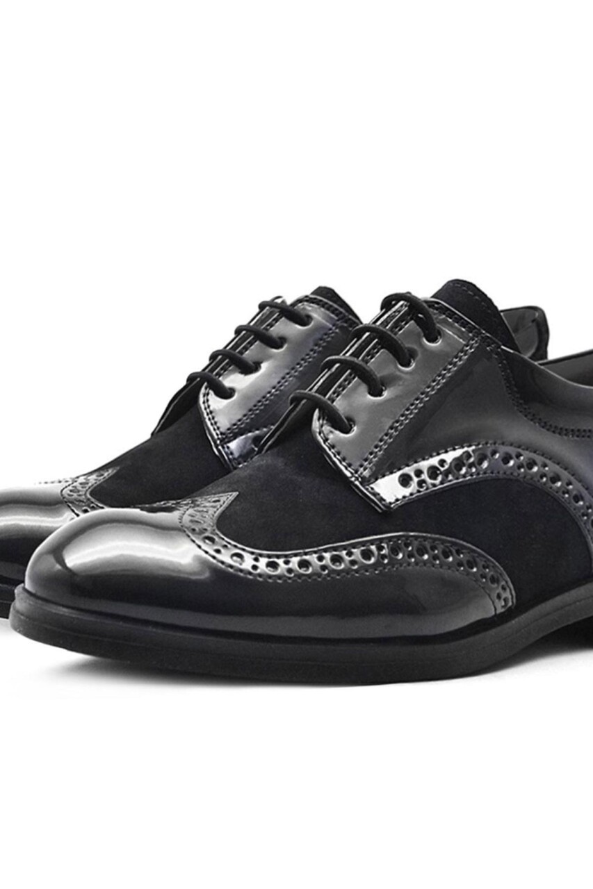 Rakerplus Titan Siyah Rugan Süet Klasik Erkek Çocuk Ayakkabı - 12