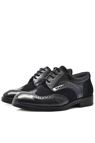 Rakerplus Titan Siyah Rugan Süet Klasik Erkek Çocuk Ayakkabı - 32