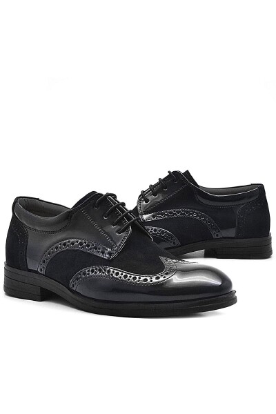 Rakerplus Titan Siyah Rugan Süet Klasik Erkek Çocuk Ayakkabı - 35