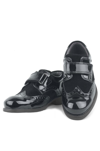 Rakerplus Titan Rugan Cırt Cırtlı Klasik Erkek Çocuk Abiye Ayakkabı - 13
