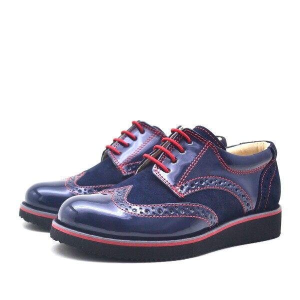 Rakerplus Hidra Süet Rugan Bağcıklı Günlük Erkek Çocuk Ayakkabı - 3