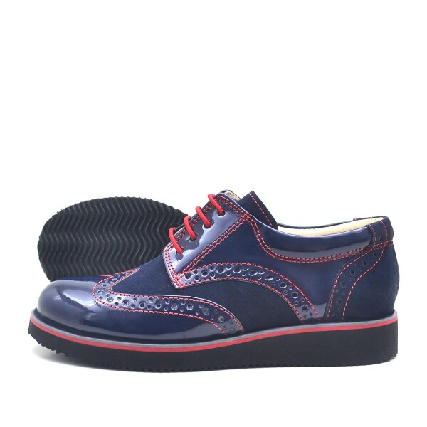 Rakerplus Hidra Süet Rugan Bağcıklı Günlük Erkek Çocuk Ayakkabı - 16