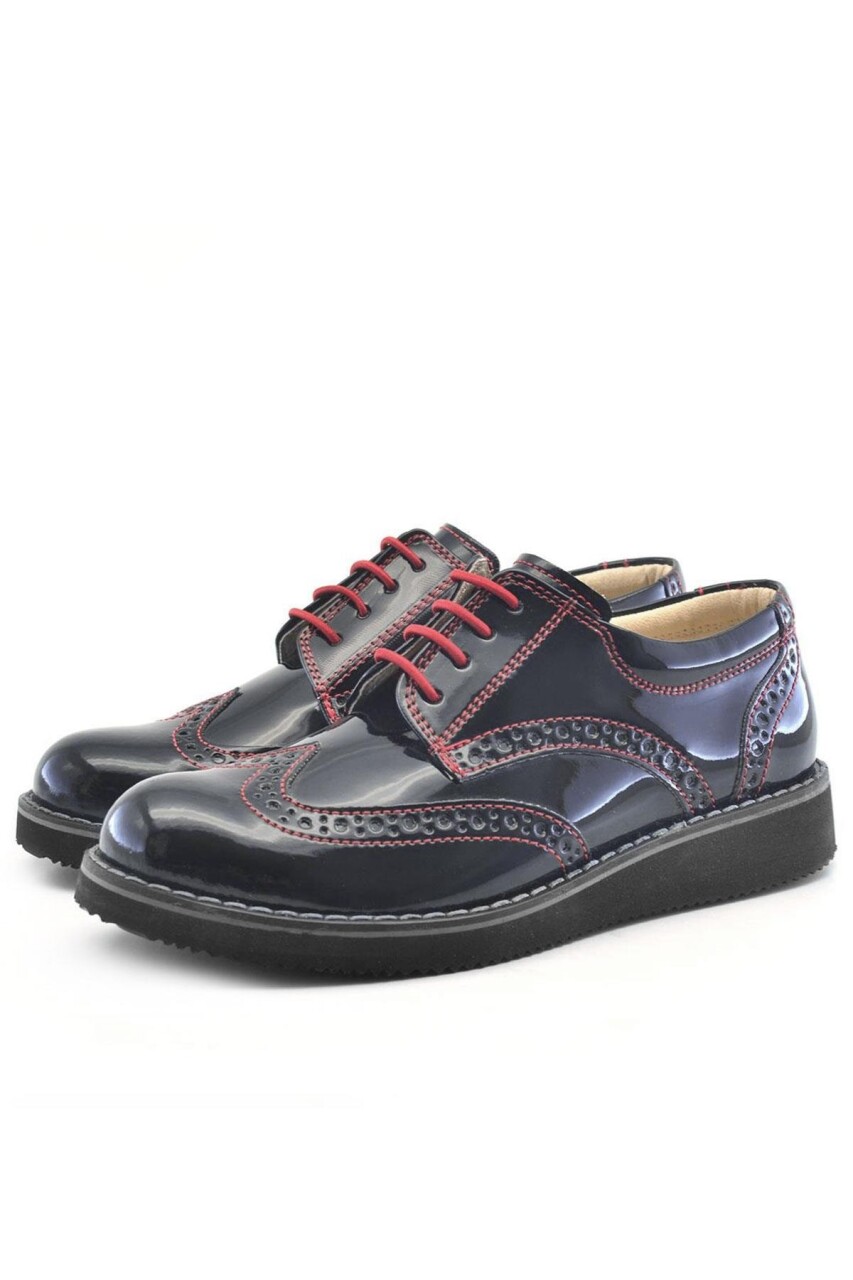 Rakerplus Hidra Siyah Rugan Bağcıklı Günlük Erkek Çocuk Ayakkabı - 3