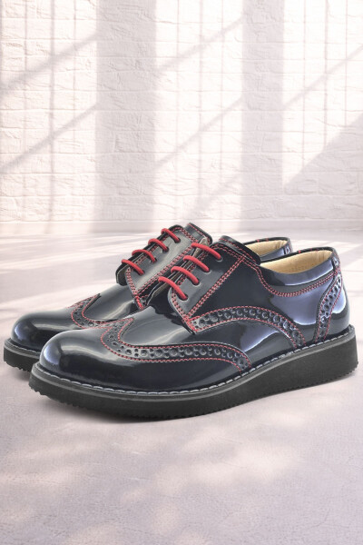 Rakerplus Hidra Siyah Rugan Bağcıklı Günlük Erkek Çocuk Ayakkabı - 8