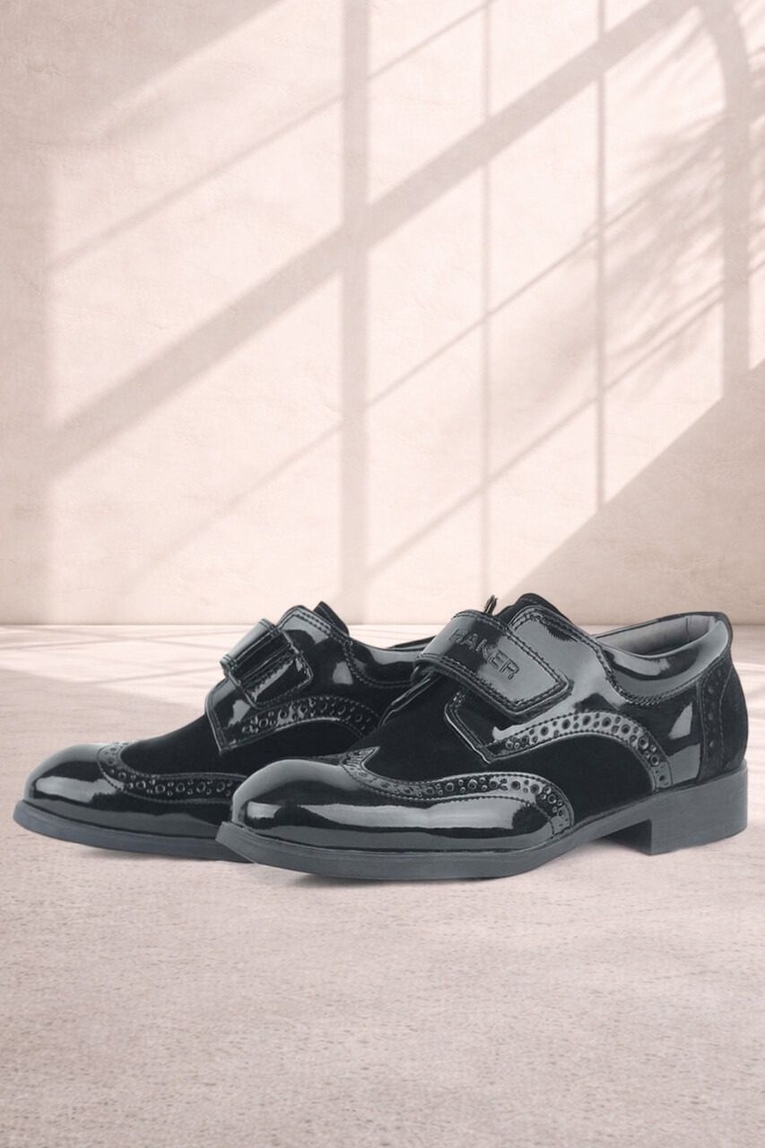 Rakerplus Titan Rugan Cırtlı Klasik Erkek Genç Abiye Ayakkabı - 32