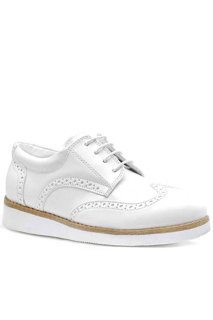 Rakerplus Hidra Beyaz Rugan Bağcıklı Günlük Erkek Genç Ayakkabı - 1