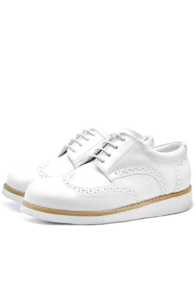 Rakerplus Hidra Beyaz Rugan Bağcıklı Günlük Erkek Genç Ayakkabı - 17