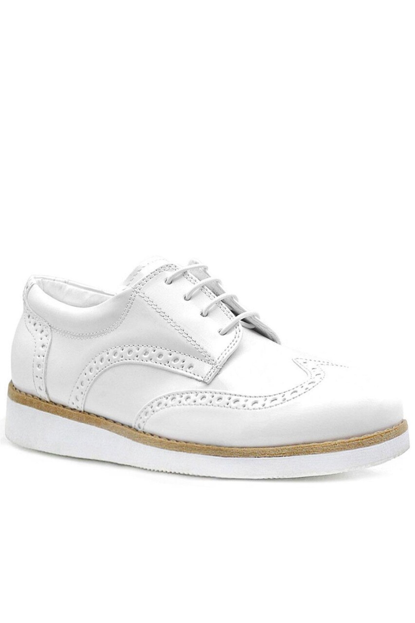 Rakerplus Hidra Beyaz Rugan Bağcıklı Günlük Erkek Genç Ayakkabı - 21