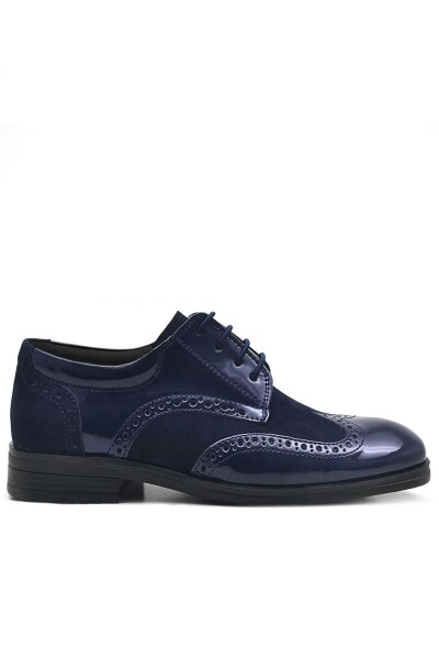 Rakerplus Titan Lacivert Rugan Bağcıklı Süet Detaylı Klasik Erkek Çocuk Ayakkabı - 23