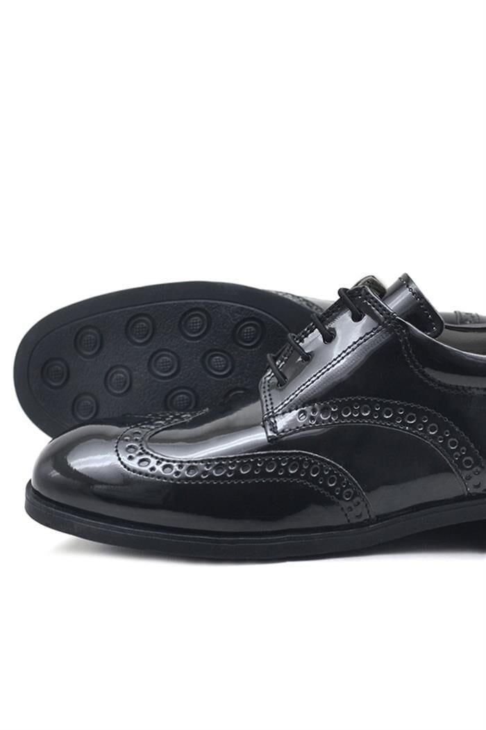 Rakerplus Titan Rugan Bağcıklı Klasik Erkek Çocuk Okul Ayakkabı - 7