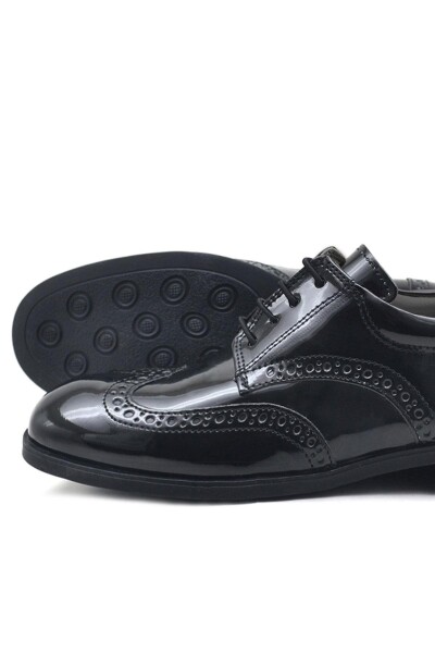 Rakerplus Titan Rugan Bağcıklı Klasik Erkek Çocuk Okul Ayakkabı - 13