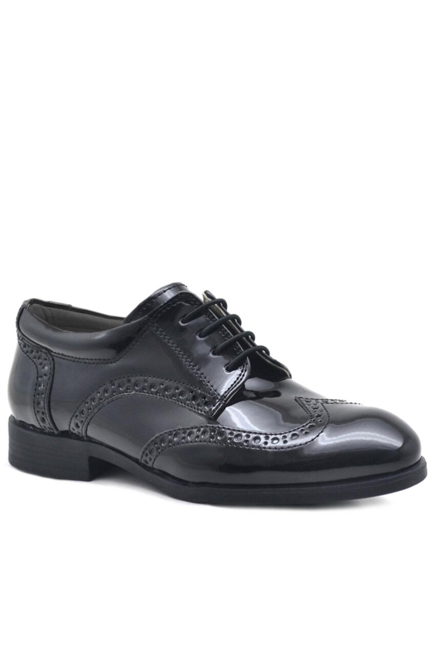 Rakerplus Titan Rugan Bağcıklı Klasik Erkek Çocuk Okul Ayakkabı - 23