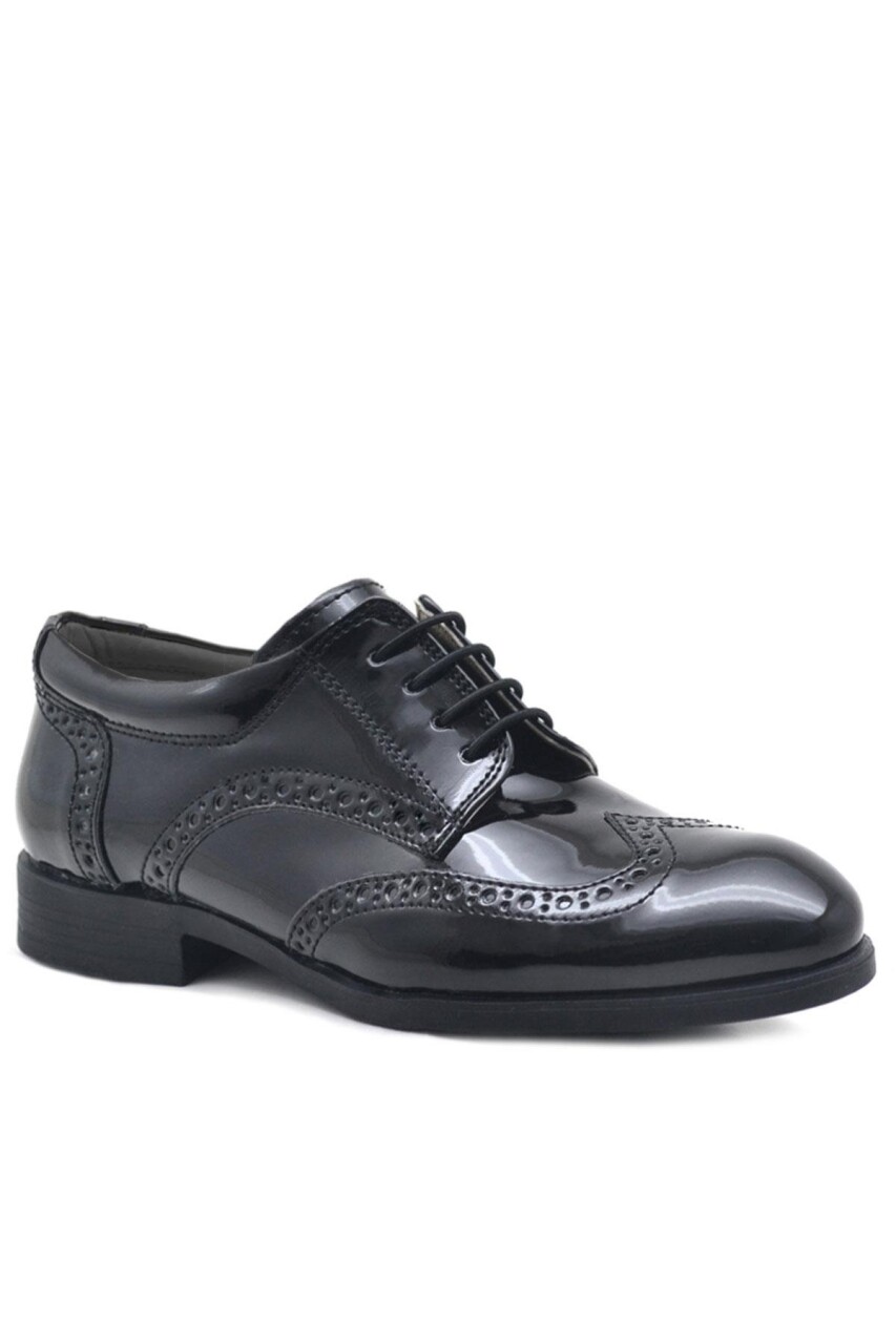 Rakerplus Titan Rugan Bağcıklı Klasik Erkek Çocuk Okul Ayakkabı - 30