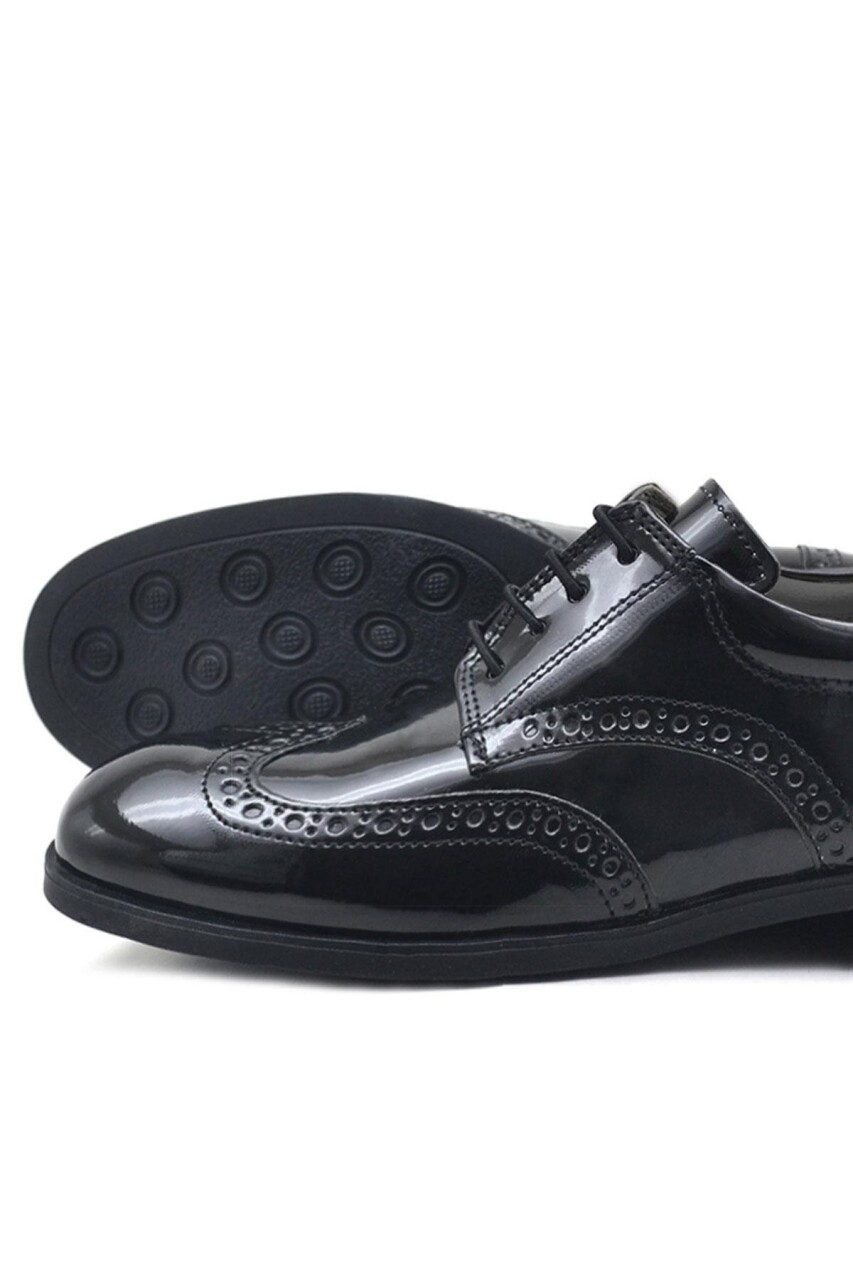 Rakerplus Titan Rugan Bağcıklı Klasik Erkek Çocuk Okul Ayakkabı - 35