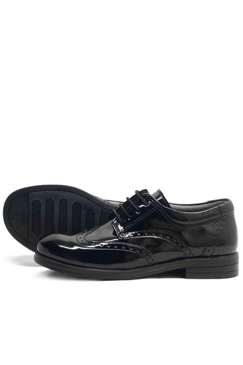 Rakerplus Titan Rugan Bağcıklı Klasik Erkek Çocuk Okul Ayakkabı - 33