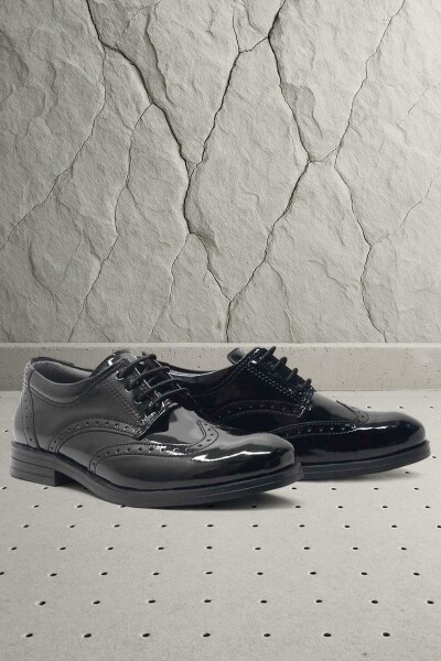 Rakerplus Titan Rugan Bağcıklı Klasik Erkek Çocuk Okul Ayakkabı - 64