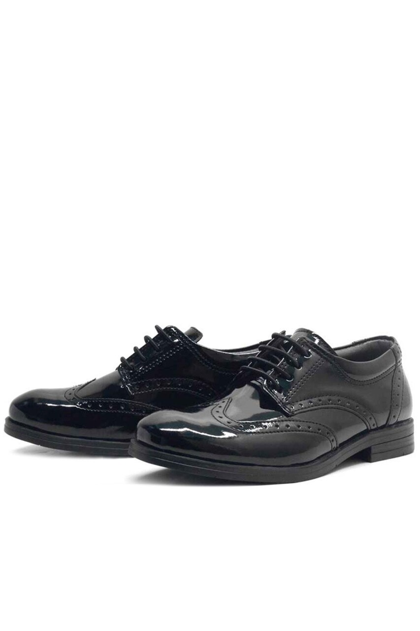 Rakerplus Titan Rugan Bağcıklı Klasik Erkek Çocuk Okul Ayakkabı - 74