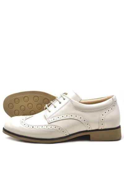 Rakerplus Bej Rugan Bağcıklı Klasik Erkek Çocuk Ayakkabı - 16