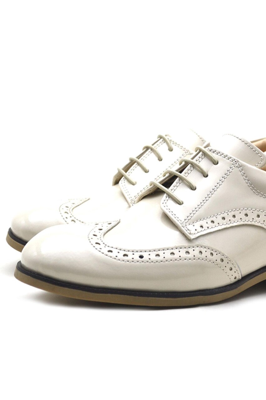 Rakerplus Bej Rugan Bağcıklı Klasik Erkek Çocuk Ayakkabı - 23