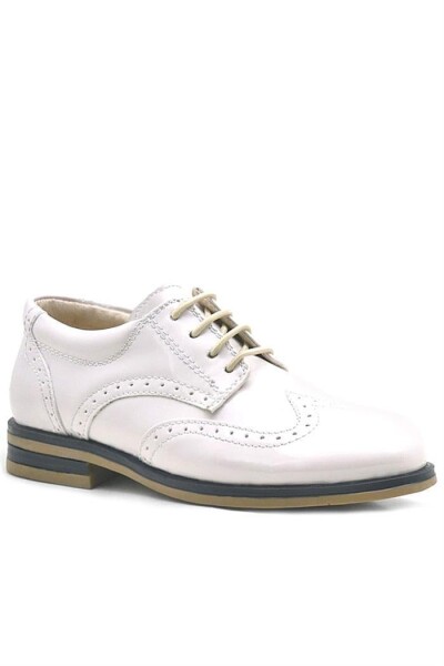 Rakerplus Bej Rugan Bağcıklı Klasik Erkek Çocuk Ayakkabı - 2