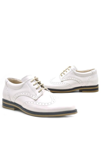 Rakerplus Bej Rugan Bağcıklı Klasik Erkek Çocuk Ayakkabı - 24